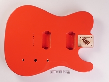 BLEM - Tele Body cut for 2 Humbucker Fiesta Red